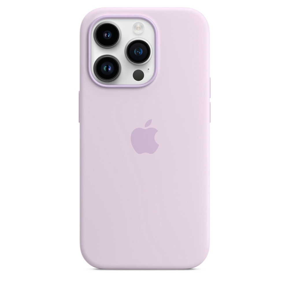 Apple iPhone 14 Pro Silicone MagSafe Case- Lilac